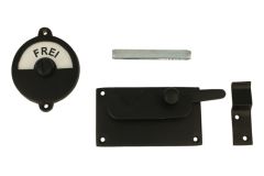 Frei-Besetzt door lock for toilet black 92×52mm
