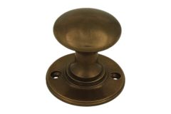 Round Knob Ø40mm rosette Ø50mm antique brass