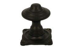 Door knob brass black powder coated (1895)