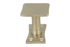 Door knob square satin nickel (1932)