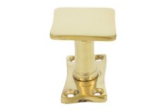 Door knob square polished brass (1932)
