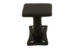 Door knob square brass black powder coated (1932)