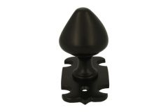 Door knob brass black powder coated (1905)