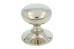 Door knob round nickel