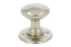 Door knob round small nickel