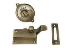 Vrij-bezet door lock antique brass "Tonmodel 400 serie"